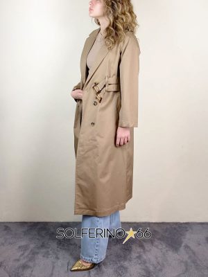 KONTATTO TRENCH DOPPIA CINTURA AVANA - immagine 4