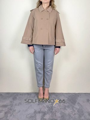 SOUVENIR PRIVèE TRENCH CORTO SABBIA - immagine 3