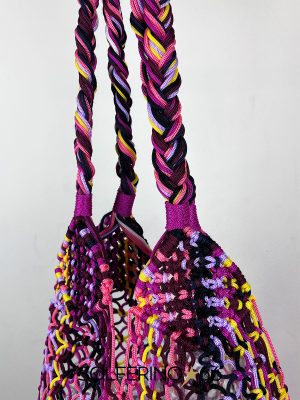 BORSA CROCHET MULTICOLOR - immagine 4