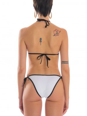 POISSON D'AMOUR BIKINI TRIANGOLO PALMA BIANCO - immagine 3