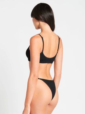 BOND-EYE STRAP SAINT CROP TOP BLACK - immagine 5