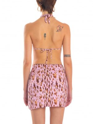 POISSON D'AMOUR MINI PAREO ANIMALIER ROSA - immagine 2