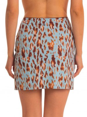 POISSON D'AMOUR MINI PAREO ANIMALIER AZZURRO - immagine 3