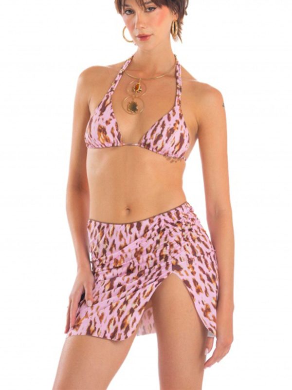 POISSON D'AMOUR MINI PAREO ANIMALIER ROSA