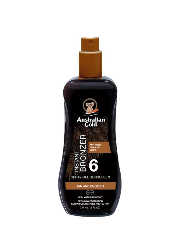 Australian Gold SPF 6 SPRAY GEL WITH BRONZER