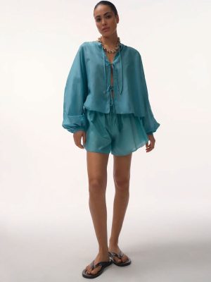 LOVE Stories BREEZE BLUSA BLU CHIARO