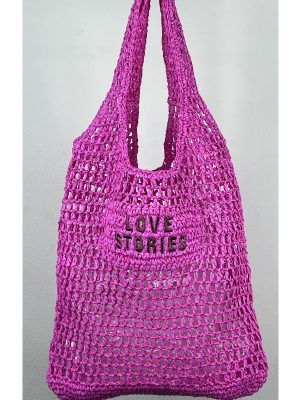 LOVE Stories JOLLY BORSA INTRECCIATA ROSA