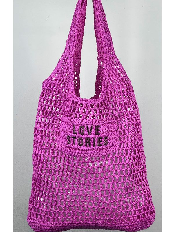 LOVE Stories JOLLY BORSA INTRECCIATA ROSA