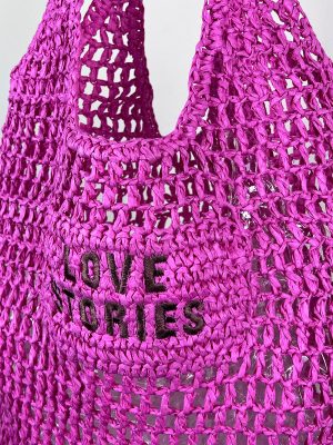LOVE Stories JOLLY BORSA INTRECCIATA ROSA - immagine 2