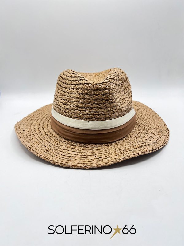 CAPPELLO PANAMA RAFFIA NOCCIOLA