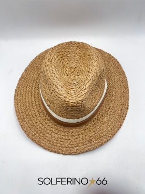 CAPPELLO PANAMA RAFFIA NOCCIOLA - immagine 3