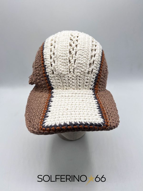 CAPPELLO CROCHET BIANCO BEIGE