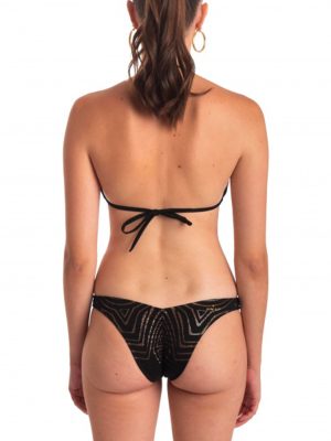 PIN-UP Stars BIKINI TRIANGOLO TRIBALE SLIP A V BLACK - immagine 2