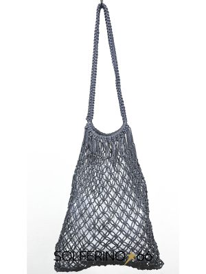 BORSA CROCHET MEDIA ANTRACITE