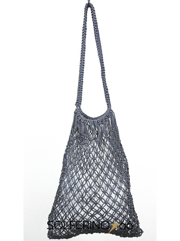 BORSA CROCHET MEDIA ANTRACITE