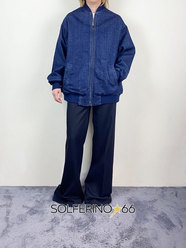 DON'T@ME BOMBER DENIM BLU