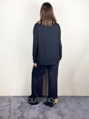 KONTATTO MAGLIA OVER NERO - immagine 2