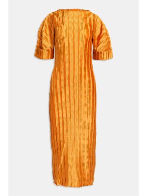 WEILI ZHENG ABITO MIDI IN PLISSE' GOLD - immagine 2