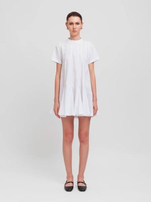 WEILI ZHENG ABITO MINIABITO T-SHIRT WHITE