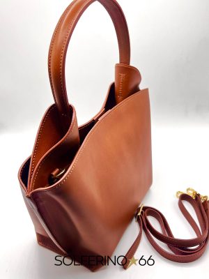 BORSA VENEZIA LISCIA COGNAC - immagine 2