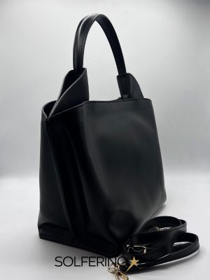 BORSA VENEZIA BIG LISCIA NERA - immagine 2