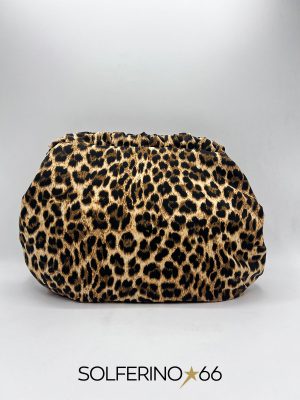 POCHETTE ANIMALIER MARRONE