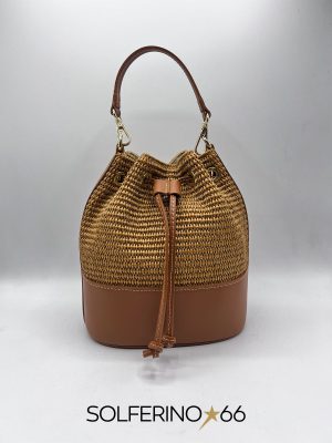 BUCKET BAG PAGLIA SENAPE