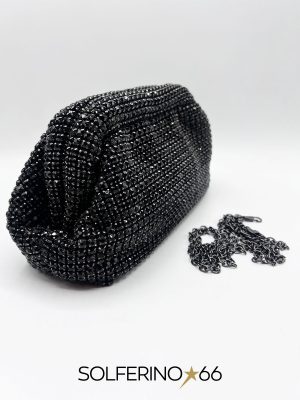 BORSA CLUTCH SWAROVSKI NERA - immagine 2