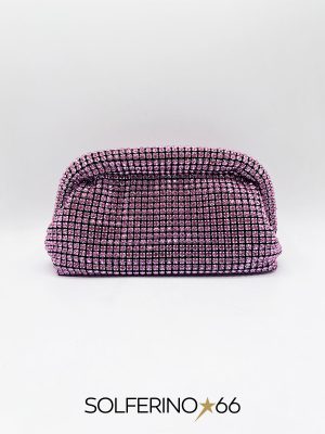 BORSA CLUTCH SWAROVSKI ROSA