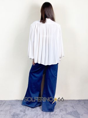 HAVEONE CAMICIA CON FIOCCO PANNA - immagine 2