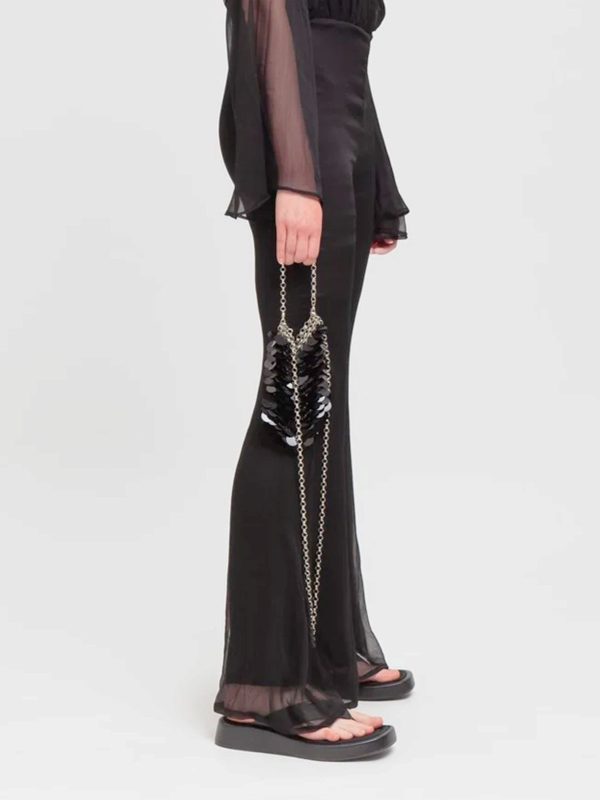 WEILI ZHENG BORSA GIOIELLO PAILLETTES BLACK
