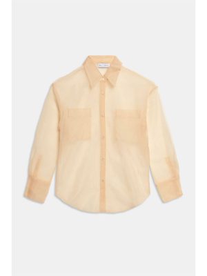 WEILI ZHENG CAMICIA IN ORGANZA NUDE - immagine 4