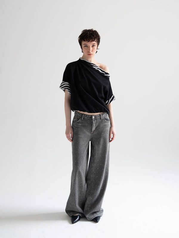 8PM CROWNE BLUSA NERO