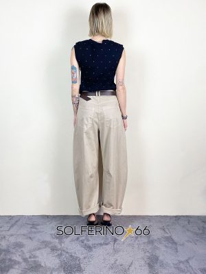 HAVEONE PANTALONE CON CINTURA CAMMELLO - immagine 3
