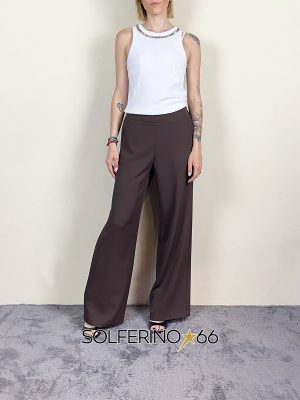 HAVEONE PANTALONE PALAZZO MORO