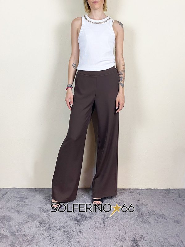 HAVEONE PANTALONE PALAZZO MORO