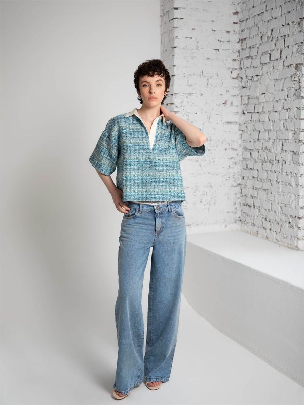 8PM KALESMA JEANS  DENIM GLITTER