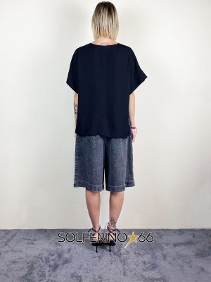 8PM MAJESTIC BLUSA NERO - immagine 3