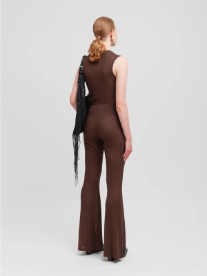 WEILI ZHENG TANK TOP DETTAGLIO NODO BROWN - immagine 3