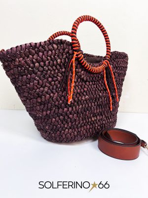 CESTA PAGLIA MARRONE - immagine 3