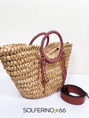 CESTA PAGLIA ECRÙ - immagine 2