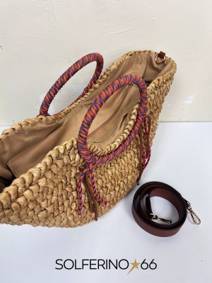 CESTA PAGLIA ECRÙ - immagine 3