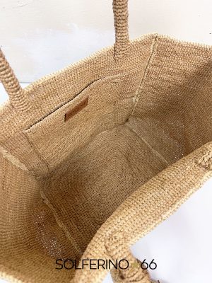BORSA RAFIA ECRÙ - immagine 3