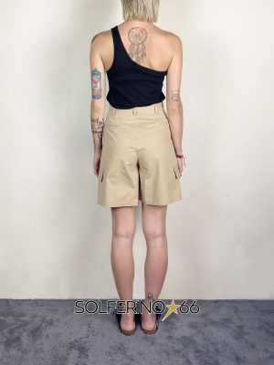 WEILI ZHENG BERMUDA IN CANVAS ECRU' - immagine 2