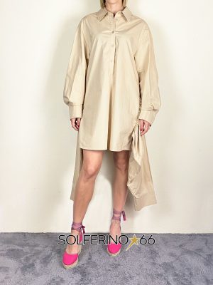 WEILI ZHENG MINI ABITO CAMICIA NUDE - immagine 3