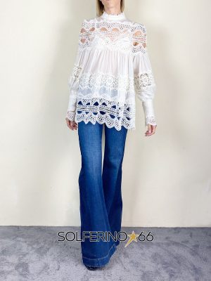 SOUVENIR PRIVéE BLUSA MACRAME' PANNA - immagine 2