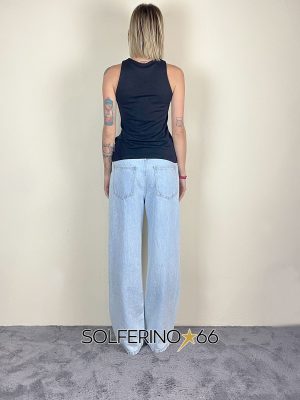 KONTATTO CANOTTA AMERICANA LUREX NERO - immagine 2
