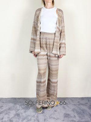 HAVEONE KIMONO FANTASIA ZIG ZAG SABBIA - immagine 2