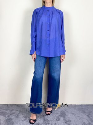 ATTIC AND BARN EVJE SHIRT BLU CIELO
