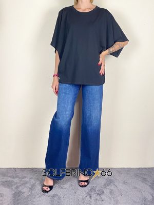 KONTATTO T-SHIRT MANTELLA NERO